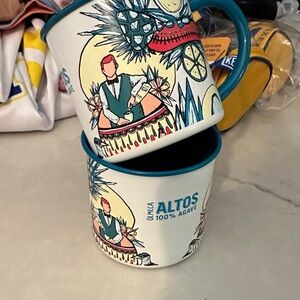 BRAND NEW never used Altos Tequila Tin Mugs